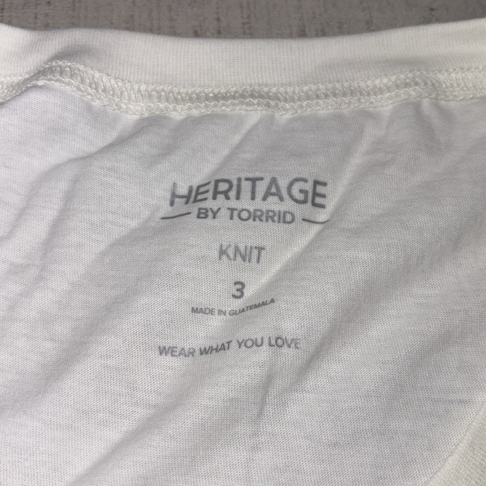 Torrid Trust Me Classic Fit Heritage Jersey Crew Tee  Plus 3X NWT - Picture 6 of 15